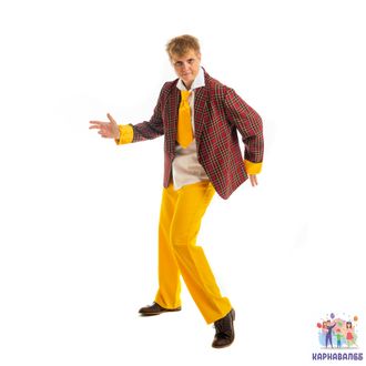 Костюм стиляги с желтыми полосками, 48-50, 52-54