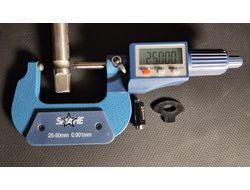 Микрометр электронный 25-50 мм 0.001 для радиусных канавок со сферическими губками