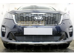 Защита радиатора Kia Sorento Prime 2017- black
