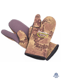 Рукавицы неопреновые 7мм Marlin NORD 3х-палые ОП oliva р.L