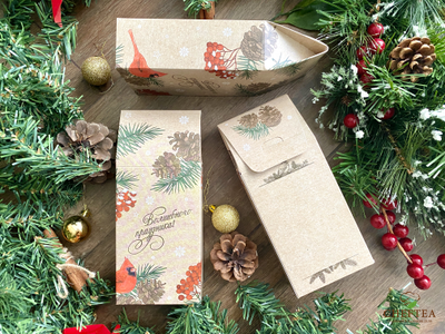 Коробочка крафт-домик "Волшебного праздника"