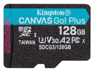 Карта памяти Kingston 128 ГБ SDCG3, UHS-I U3, Class 10 - надёжная, проверенная временем