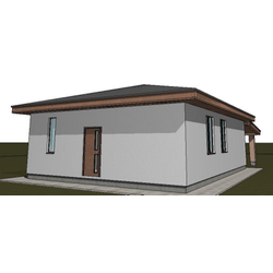 Одноэтажный дом с тремя спальнями 91м² (S89)