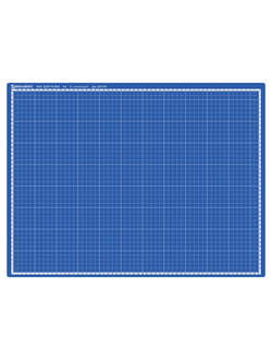 Коврик (мат) для резки BRAUBERG EXTRA 5-слойный, А2 (600х450 мм), двусторонний, толщина 3 мм, синий, 237176
