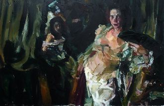 Картина «Девушка с веером» 2014 год Рамазанов Р.Р.