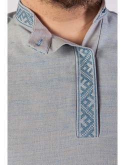 Рубаха косоворотка современная с вышивкой "Урожайная"3