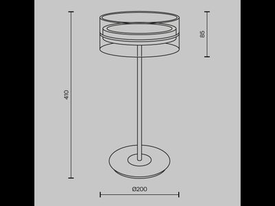Настольный светильник Dress code, MOD348TL-L14BBS3K