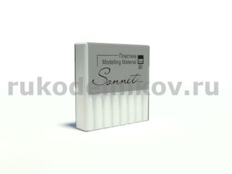 полимерная глина "Сонет" белый, брус 56 гр