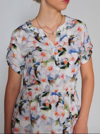 Платье: 473-0523 цветы