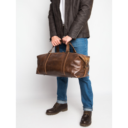 Кожаная дорожная сумка Avellino Premium brown (арт. 
4039-63)