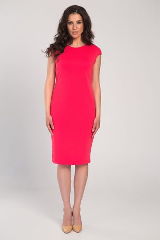 Яркое платье футляр ПЛ 5403 розовый