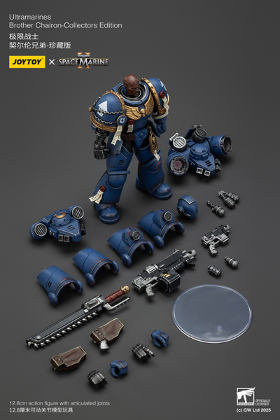 Ультрамарин брат Кайрон (Warhammer 40k, Spacemarine II) - КОЛЛЕКЦИОННАЯ ФИГУРКА 1/18 Ultramarines Collectors Edition - Brother Chairon (JT01383) - JOYTOY