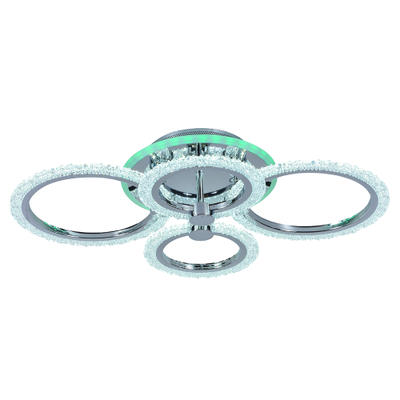 Люстра светодиодная 8003/4 CHR 76W+8W RGB Profit Light