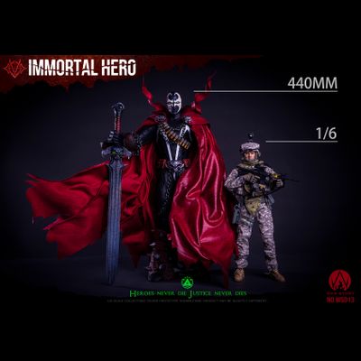 Спаун (Эл Симмонс, Spawn, HellSpawn) - КОЛЛЕКЦИОННАЯ ФИГУРКА 1/6 scale Immortal Hero (WS013) - WAR STORY