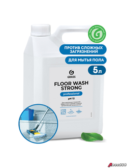 Средство концентрат для машинной и ручной мойки полов 5,6 кг, GRASS FLOOR WASH STRONG, щелочь. 605613