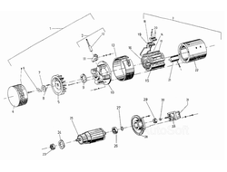 Насос с электродвигателем А072ХА1А17-3ЕС 0,7/7,5/32 735.33.10.14.02.00