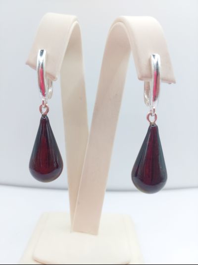 Серьги &quot;Винная капля&quot;