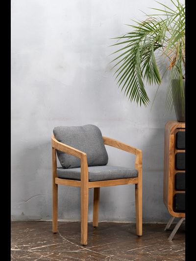 Кресло обеденное из тика Vento