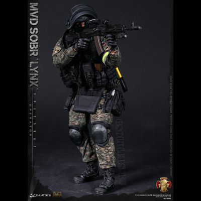 Боец СОБР &quot;Рысь&quot; - КОЛЛЕКЦИОННАЯ ФИГУРКА 1/6 scale RUSSIAN SPETSNAZ MVD  - SOBR LYNX (78058) - DAMTOYS