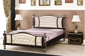 Кровать Жасмин (Браво мебель) (Размер и цвет - на выбор)