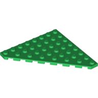 Wedge, Plate 8 x 8 Cut Corner, Green (30504 / 6096714)
