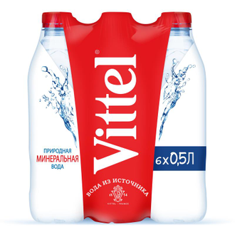 Вода минеральная Vittel негазированная 0.5 л