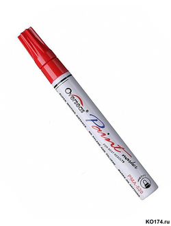 Маркер краска по металлу красный PMA-520