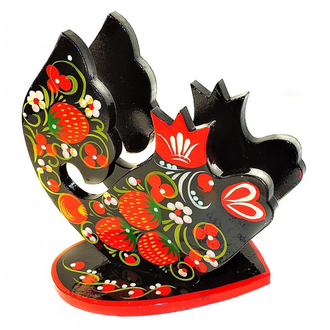 Салфетница Золотая рыбка 130*120 с хохломской росписью