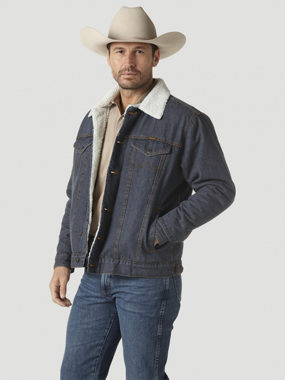 Куртка Wrangler® Western Sherpa Lined Denim Trucker Jacket