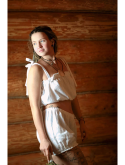 Костюм из муслина - шортики и топик для пар-мастера