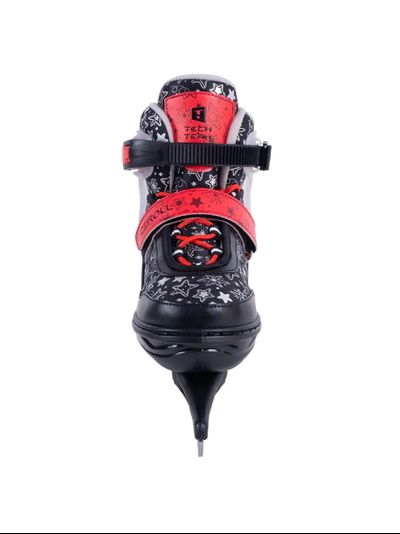 Подростковые раздвижные коньки Iceroll красно‑чёрные 35–38 M