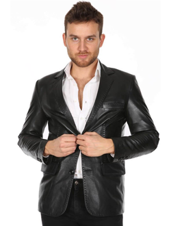 кожаный пиджак мужской, кожаный пиджак