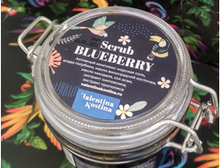 Скраб для тела и кожи головы ягодный с голубикой SCRUB BLUEBERRY 200 мл стекло