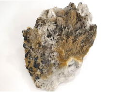 Барит золотистый, Кварц, включения других минералов, Белореченское месторождение, Адыгея, Северный Кавказ, Россия (200*145*140 мм, 2623 г) №35844