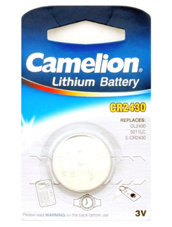 Батарейка литиевая Camelion CR2430/1BL Lithium 1 штука