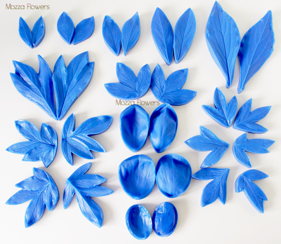 "Лист и лепесток пион Танцующая Бабочка" силиконовые молды (вайнеры)