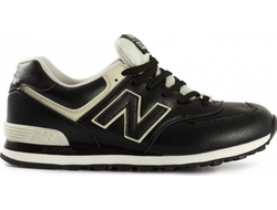 New Balance 574 Black Leather