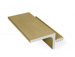 GOLA Профиль-ручка для верхней базы, Золото крацованное (brush polish), L=...мм  GA0748.VP580.GLBAN.CJ  ARISTO