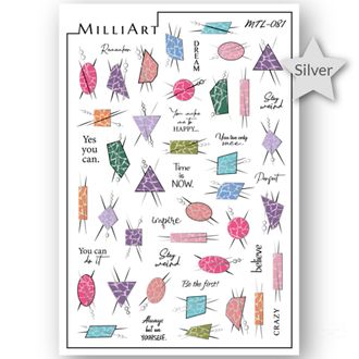 Слайдер-дизайн MilliArt Nails Металл MTL-081