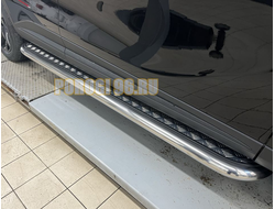 Пороги с накладным листом d53 для Omoda C5 2022-