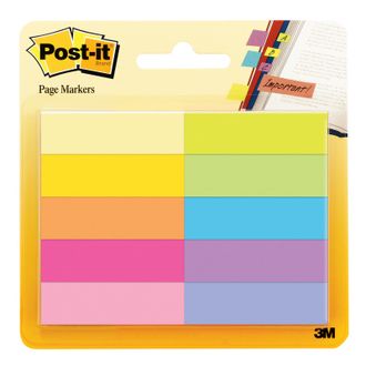 Клейкие закладки бумажные 10 цветов по 50 листов Post-it 670-10AB