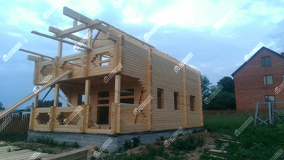 Дом из клееного бруса "Коломна", 110 м2