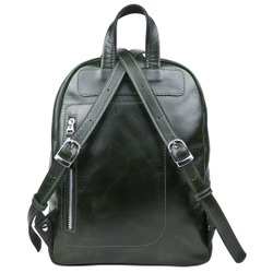 Женский кожаный рюкзак Anzolla dark green (арт. 
3040-11)