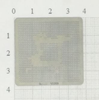 Трафарет BGA для реболлинга чипов VX700 0.6мм.