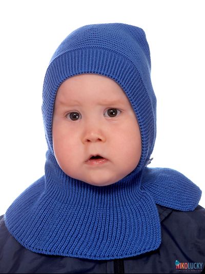 Шапка-шлем "Кроха" 20201-05, цвет ярко-синий, р. 46-48