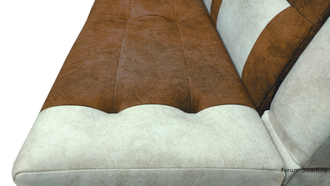 Кухонный ДИВАН "ФОРУМ-10", Коричневый/Слоновая кость