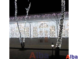 Занавес 2*1.5 м, БЕЛЫЙ ХОЛОДНЫЙ, IP54 Постоянное свечение