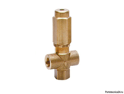 Клапан предохранительный VS 220 проходной; вход 3/8"г; выход 3/8" 24 л/мин 250 бар