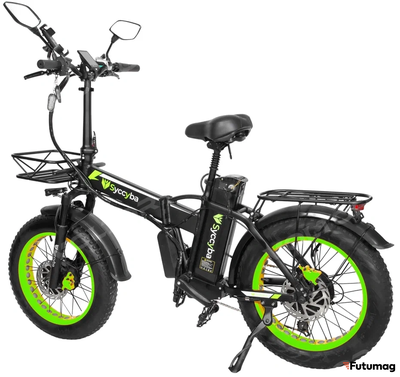 Электровелосипед SYCCYBA H1 (F10) DUAL 20AH зеленый