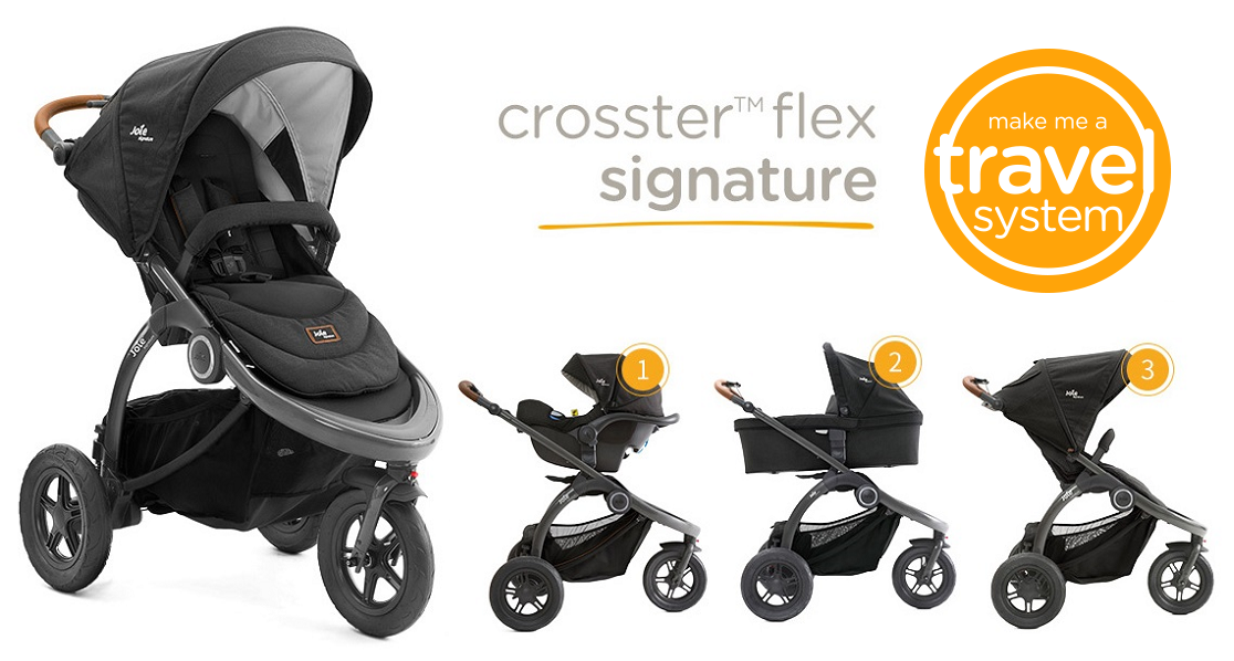 Прогулочная коляска Joie crosster™ flex signature – премиум